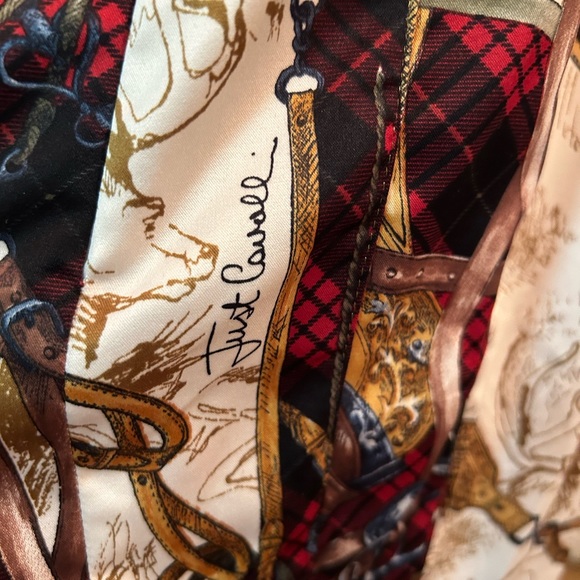 Roberto Cavalli Silk Equestrian “Hermes” Printed Cocktail Dress XS 00/0 IT38 - Picture 5 of 9